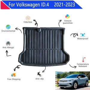 Cargo Trunk Tray Cargo Liner Rear Cargo Trunk Floor Mat  3D EVA Material For Volkswagen ID 4