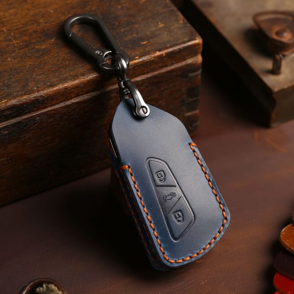 Car Key Case Cover Leather Keychain Holder Accessories for Volkswagen VW Golf 8 ID.6X ID.4X ID.6