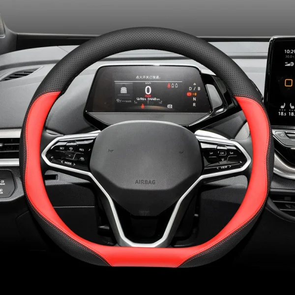 Cow-Leather-D-Type-Car-Steering-Wheel-Cover-Wrap-Holder-for-Volkswagen-ID3-Magotan-ID6X-Golf
