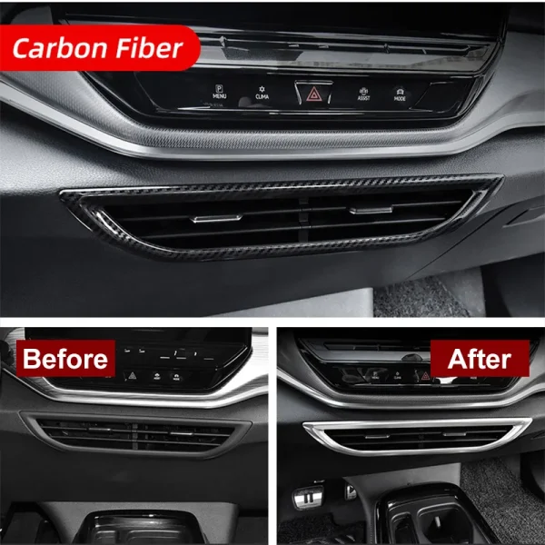 Car-Dashboard-Central-Control-Air-Outlet-Frame-Trim-Sticker-for-Volkswagen-VW-ID-4-ID4-GTX