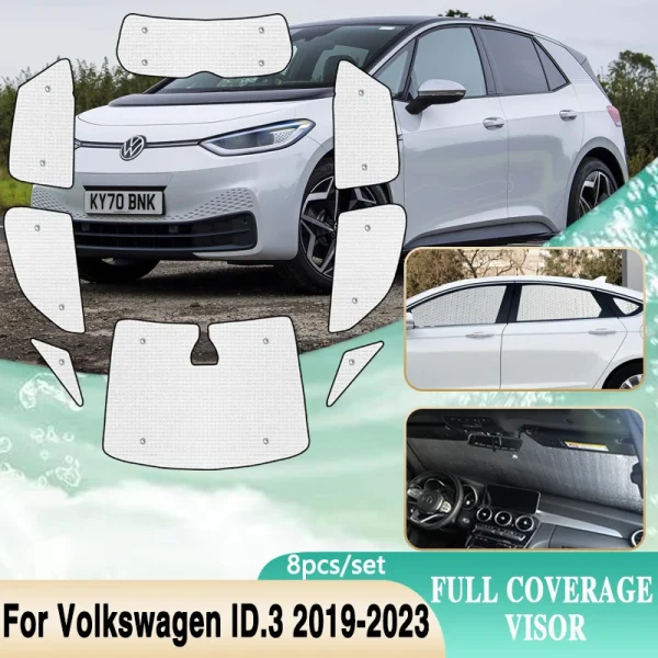 Car Window Sunshades For Volkswagen ID.3 Accessories VW ID 3 2019~2023