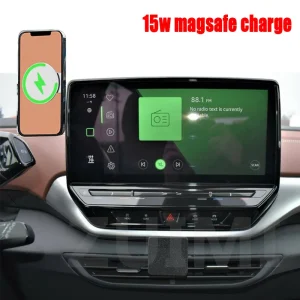 15W Wireless Charger MagSafe Car Mount Charger for VW Volkswagen ID.3 ID.4 X ID.5