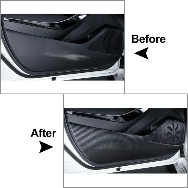 Door Auto Dirty Anti-kick Pad Protector Mat Cover For Volkswagen ID.6 X VW ID6 Crozz ID 6