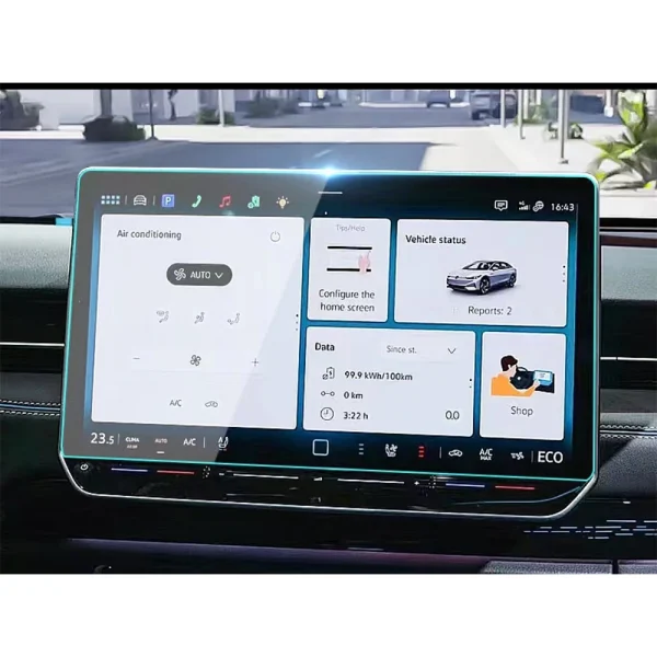 ID.7 2024 15 inch LCD car radio gps Navigation Tempered glass