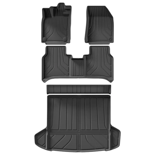 VW ID.7 ID7 TPE 3D Car Floor Mats Cargo Liner Trunk/Backrest Pad