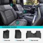 VW ID.7 ID7 TPE 3D Car Floor Mats Cargo Liner Trunk/Backrest Pad