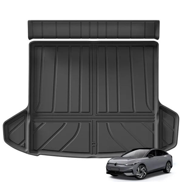 VW ID.7 ID7 TPE 3D Car Floor Mats Cargo Liner Trunk/Backrest Pad