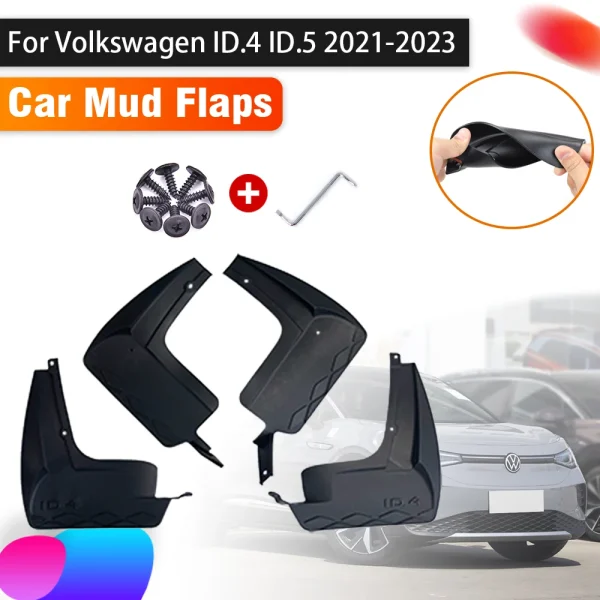 4X Mud Flaps For Volkswagen ID.4 ID.5 VW ID4 ID 4 2021 2022 2023