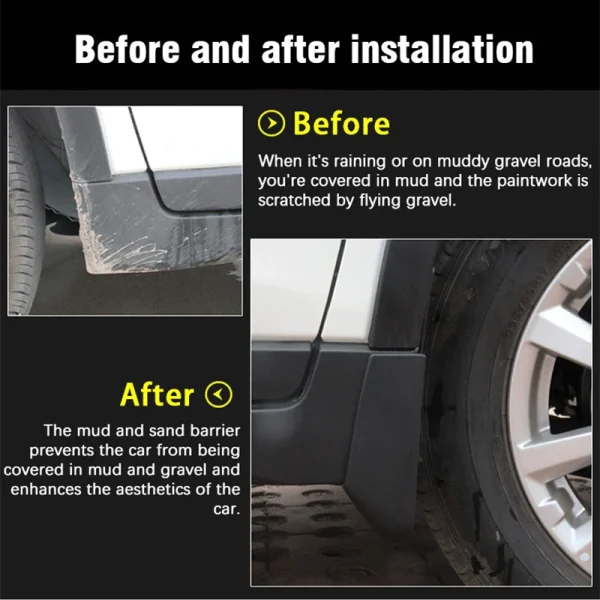 4X Mud Flaps For Volkswagen ID.4 ID.5 VW ID4 ID 4 2021 2022 2023