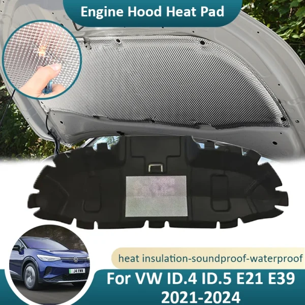 Front Hood Engine Sound Pad Heat Insulation Cotton Cover