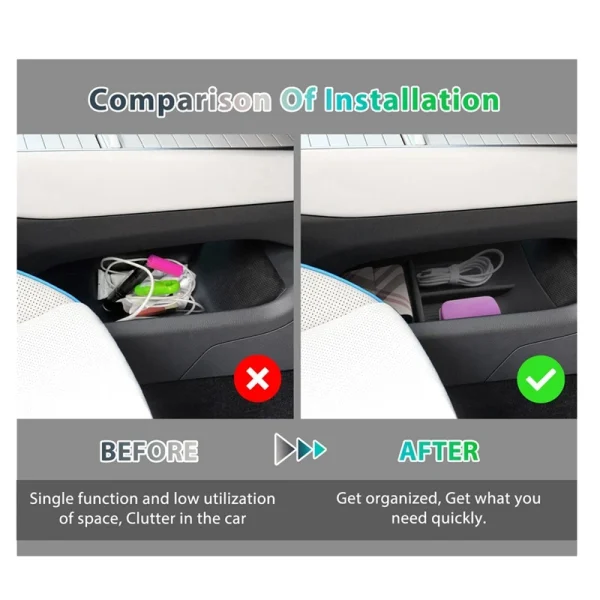 Centre Console Lower Organiser For VW ID.7 ID7 2024
