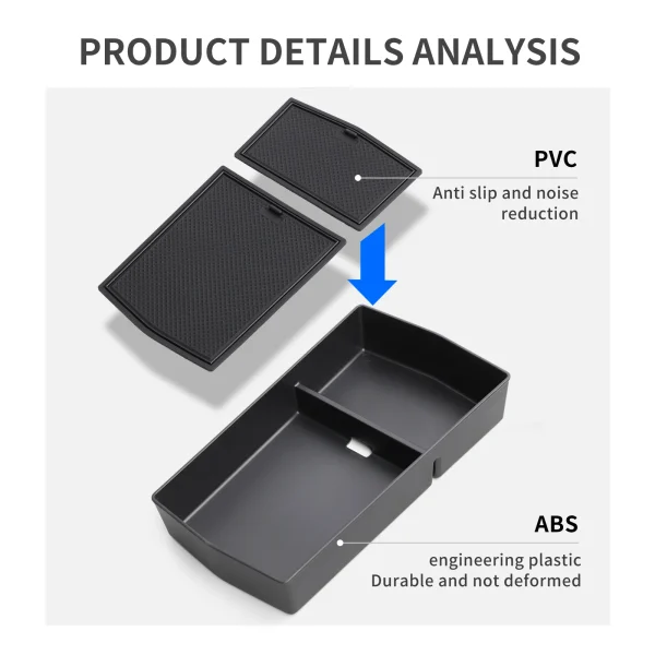 VW ID.7 Center Console Armrest Storage Box