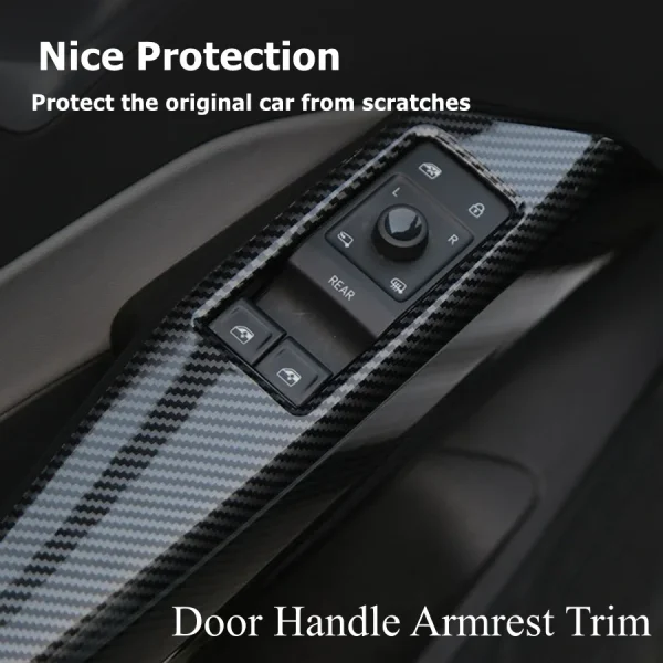 VW ID.4 2023 - 2021 Carbonfiber Style Door Handle Armrest Trim