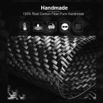 Carbon Fiber Interior Car Steering Wheel Button Decorative