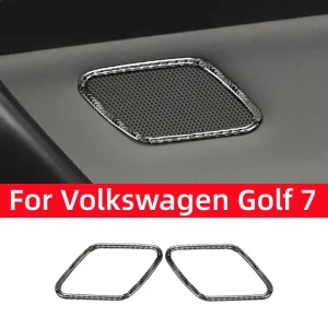 Carbon Fiber Auto Door Speaker Decor
