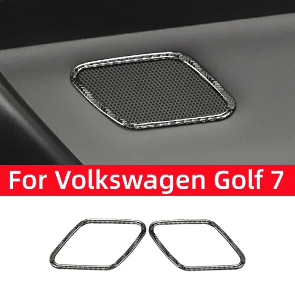 Carbon Fiber Auto Door Speaker Decor