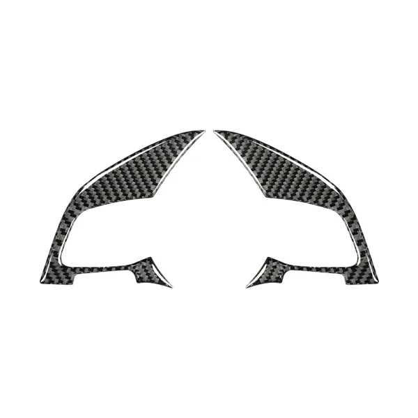Carbon Fiber Interior Car Steering Wheel Button Decorative