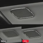 Carbon Fiber Auto Door Speaker Decor