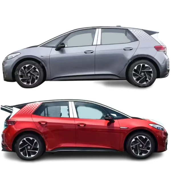 Pair Car Rear Sticker Spoiler Side C Pillar Decal