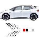 Pair Car Rear Sticker Spoiler Side C Pillar Decal