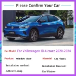 Car Window Visors For VW Volkswagen ID4 ID.4 CROZZ 2020~2024