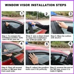 Car Window Visors For VW Volkswagen ID4 ID.4 CROZZ 2020~2024
